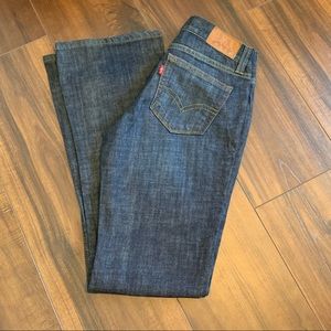 Ultra low rise bootcut Levi jeans